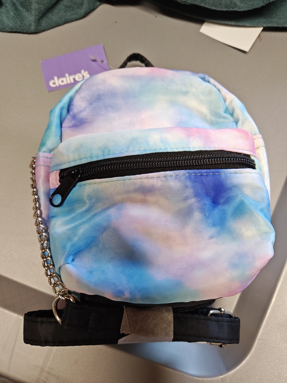 Claire's Pastel Tie-Dye Mini Backpack